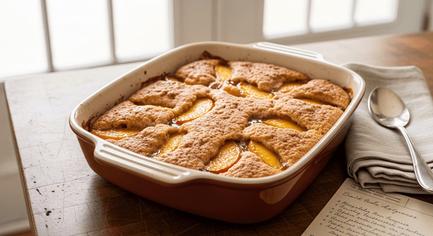Baked Peach Cobbler